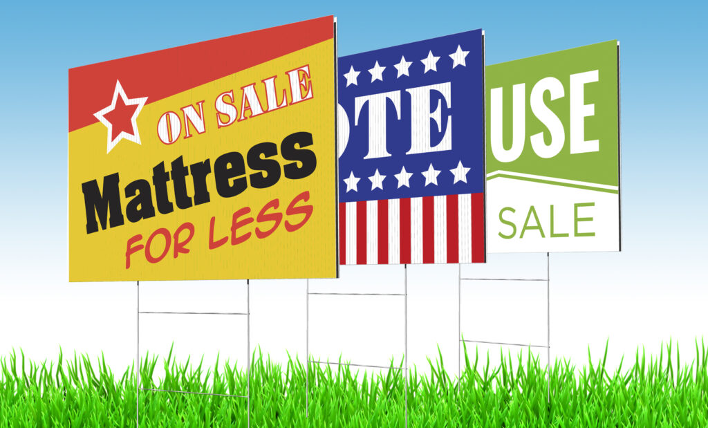 Yard signs for businesses