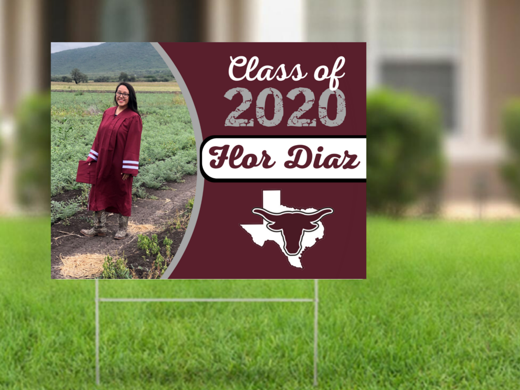 graduation yard sign